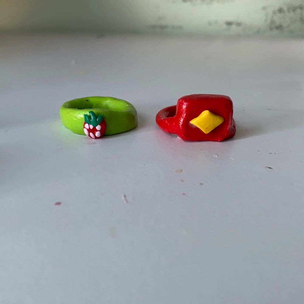 ✨Polymer Clay Rings✨ - Picture 2 of 3
